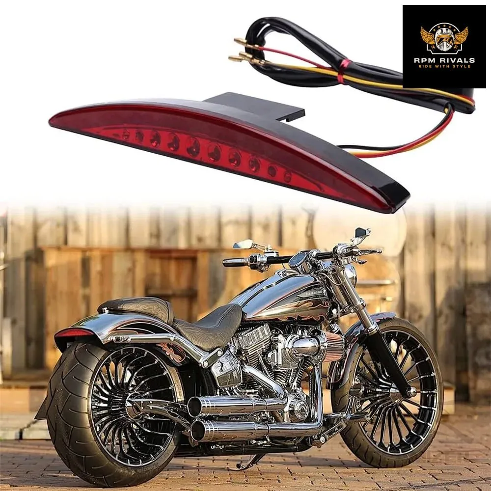 1PCS For Harley Davidson Breakout EFI FXSB CVO 2013-2017 Motorcycle Rear Fender Tip Brake LED Tail Light Smoke Red Accessories