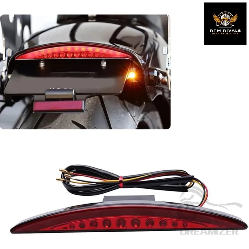 1PCS For Harley Davidson Breakout EFI FXSB CVO 2013-2017 Motorcycle Rear Fender Tip Brake LED Tail Light Smoke Red Accessories