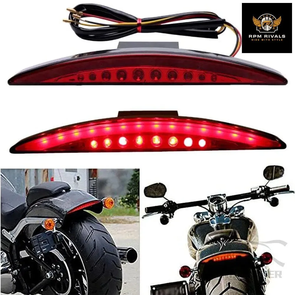 1PCS For Harley Davidson Breakout EFI FXSB CVO 2013-2017 Motorcycle Rear Fender Tip Brake LED Tail Light Smoke Red Accessories