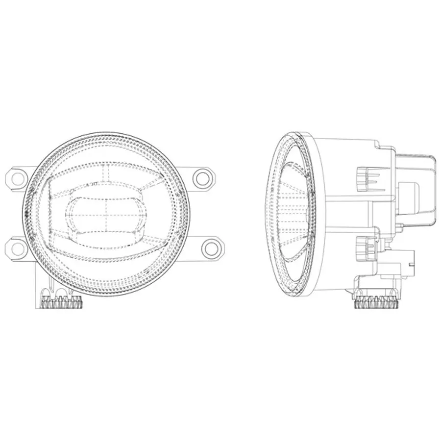 AlphaRex DoubleTap Dual Color LED Projector Fog Lights | 2021-2014 Toyota Tundra