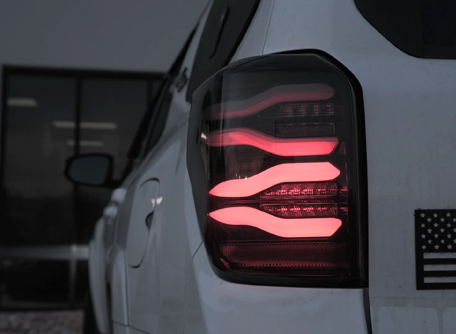 AlphaRex LUXX-Series Smoked Red LED Tail Lights For 4Runner (2010-2024)