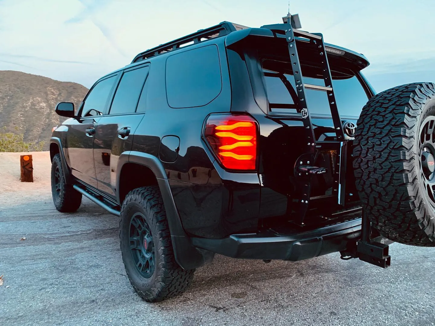AlphaRex PRO-Series Jet Black LED Tail Lights For 4Runner (2010-2024)