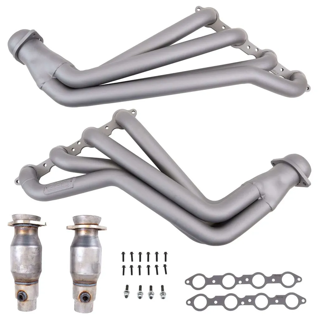 BBK Exhaust Chevy Camaro SS (2010-2015) 1-7/8" Headers w/ High Flow Cats - Titanium / Polished Silver