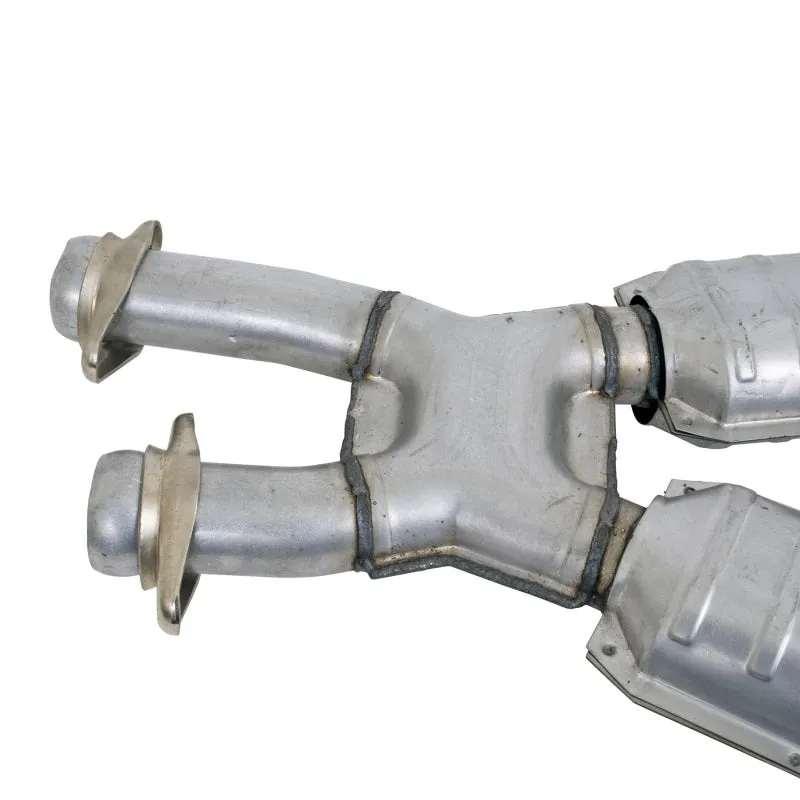 BBK Performance High-Flow Catted Exhaust X-Pipe - 2-1/2 in Diameter - Small Block Ford - Ford Mustang 1986-93