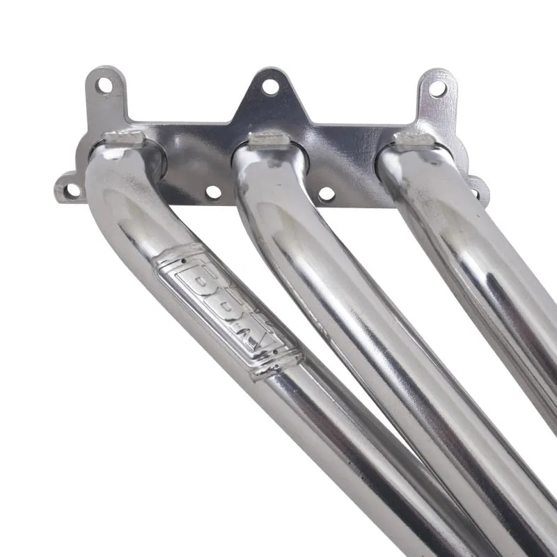 BBK Performance Long Tube Headers - 1.625 in Primary - Catted - Stock Collector Flange - Metallic Ceramic - GM V6 - Chevy Camaro 2010-11