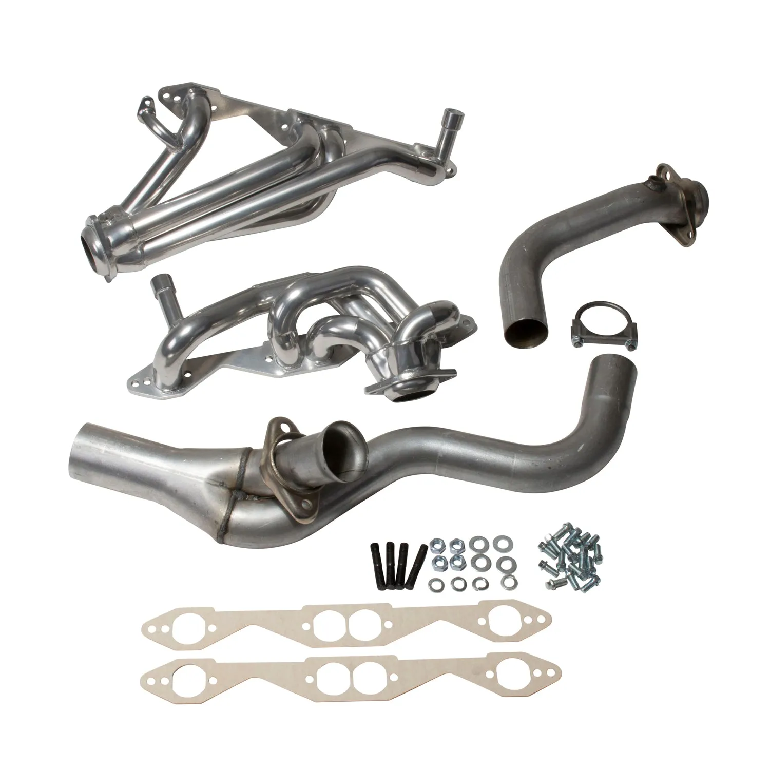 BBK Performance Parts 15670 1994-1995 GM LT-1 SINGLE CAT 1-5/8 SHORTY HEADERS (POLISHED SILVER CERAMIC)