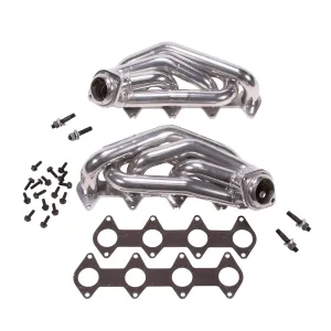 BBK Performance Parts 16120 2005-2010 MUSTANG GT 1-5/8 SHORTY TUNED LENGTH HEADERS (POLISHED SILVER CERAMIC)