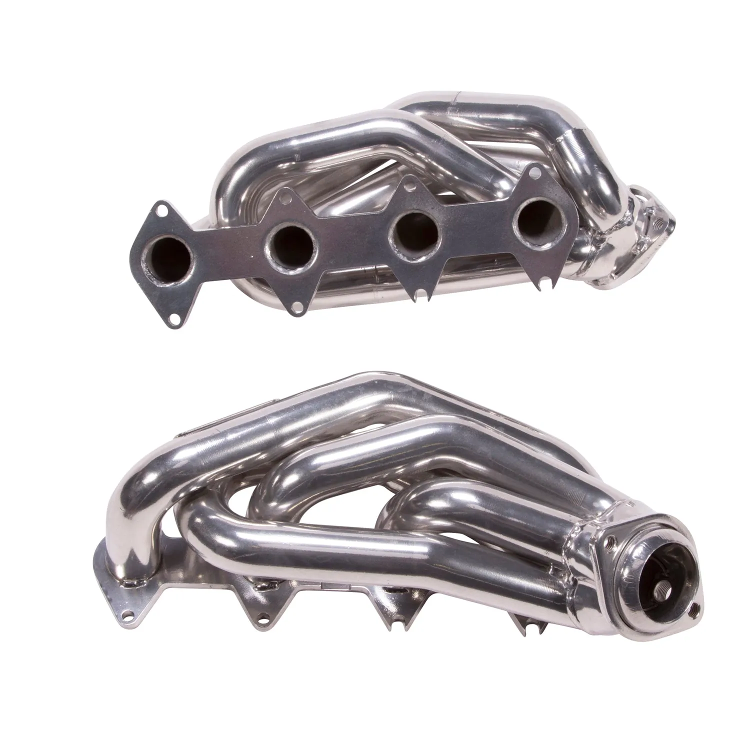 BBK Performance Parts 16120 2005-2010 MUSTANG GT 1-5/8 SHORTY TUNED LENGTH HEADERS (POLISHED SILVER CERAMIC)