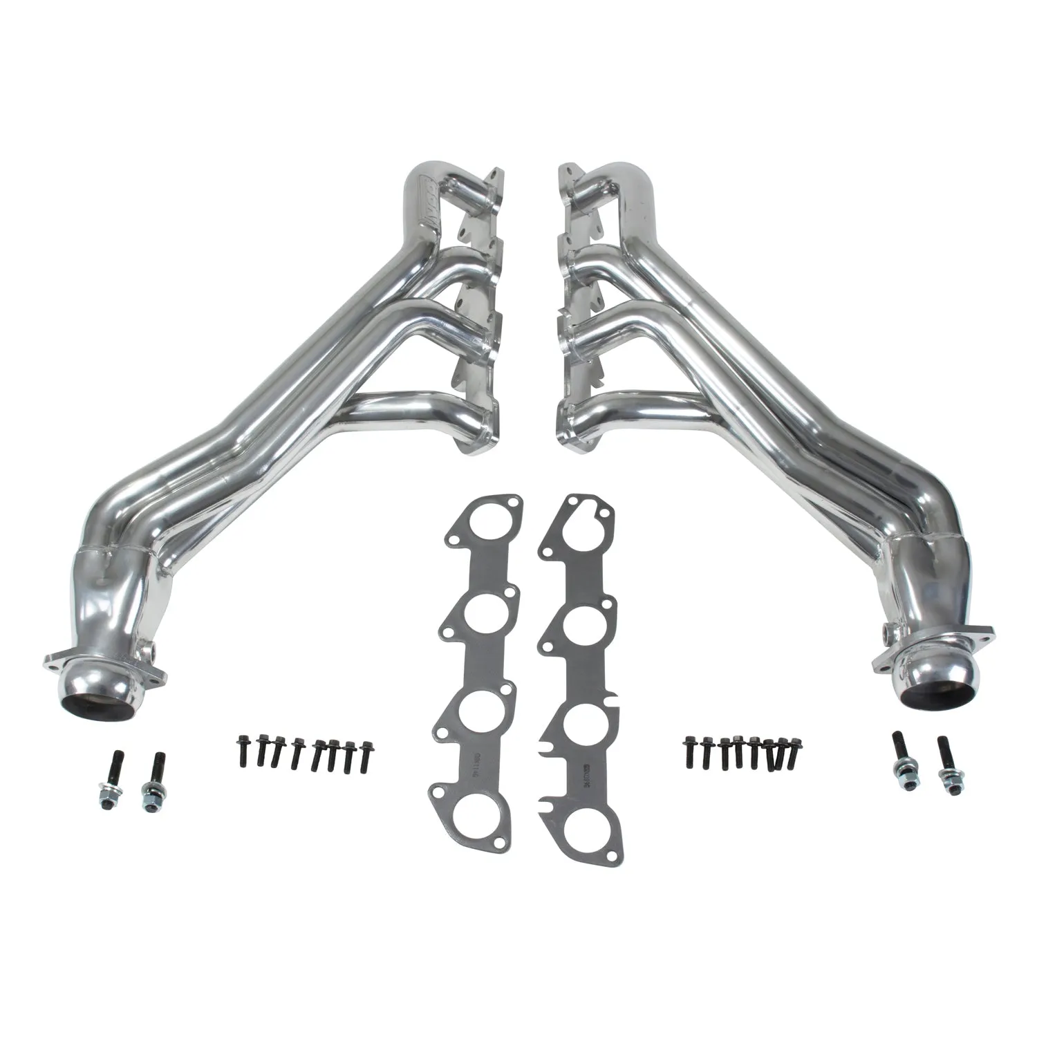 BBK Performance Parts 16480 2005-19 Dodge 6.1L 6.2L 6.4L CHALL CHAR LONG TUBES (POLISHED SILVER CERAMIC)