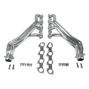 BBK Performance Parts 16480 2005-19 Dodge 6.1L 6.2L 6.4L CHALL CHAR LONG TUBES (POLISHED SILVER CERAMIC)