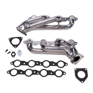 BBK Performance Parts 40060 1999-2013 GM TRUCK/SUV 6.0L 1-3/4 SHORTY HEADERS (POLISHED SILVER CERAMIC)