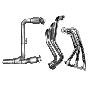 BBK Performance Parts 4050 2007-2011 JEEP WRANGLER 3.8L 1-5/8 LONG TUBE HEADERS W/CATS Y PIPE (TITANIUM )