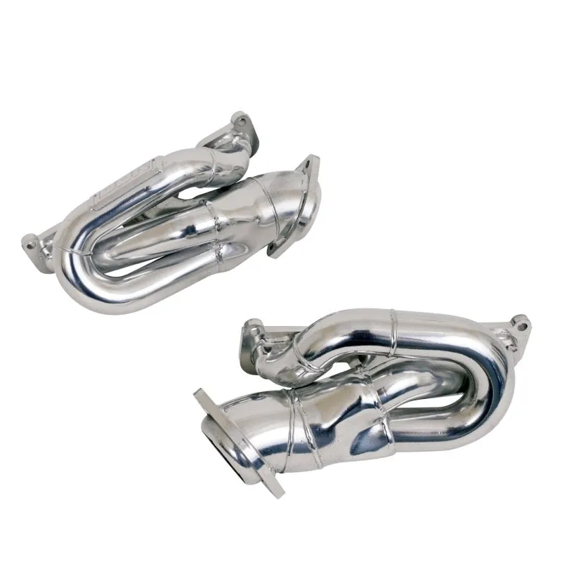 BBK Performance Tuned Length Shorty Headers - 1.625 in Primary - Stock Collector Flange - Metallic Ceramic - Ford V6 - Ford Mustang 2011-14 - Pair