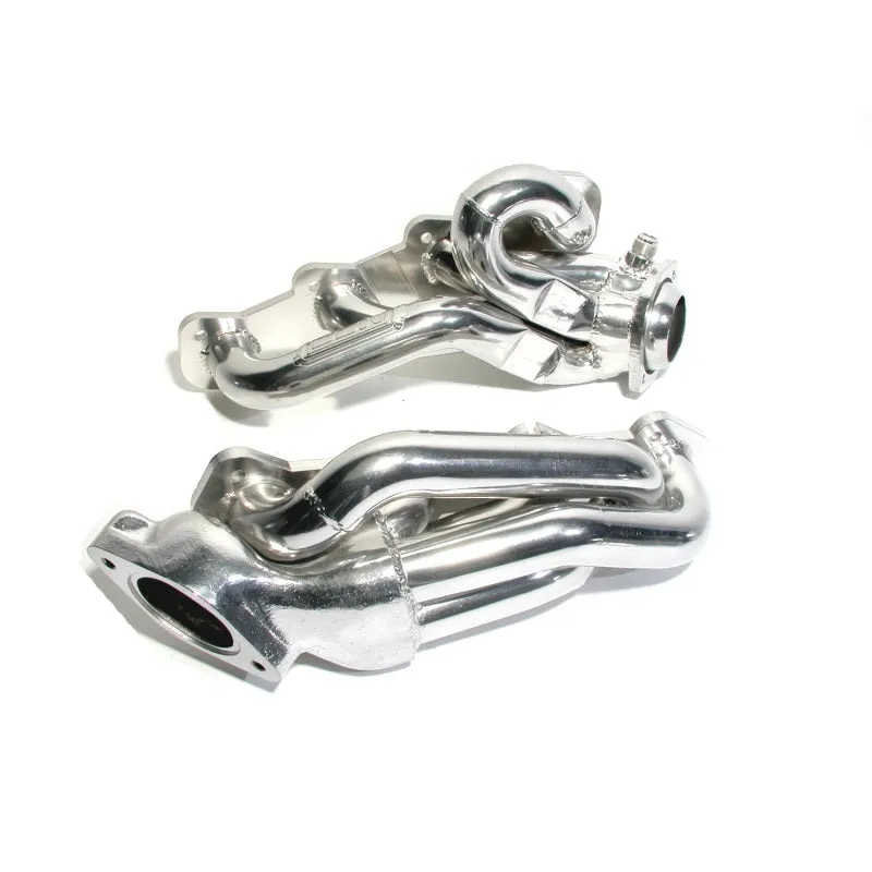 BBK Performance Tuned Length Shorty Headers - 1.75 in Primary - Stock Collector Flange - Metallic Ceramic - Ford Modular - Ford Mustang 1996-2004 - Pair