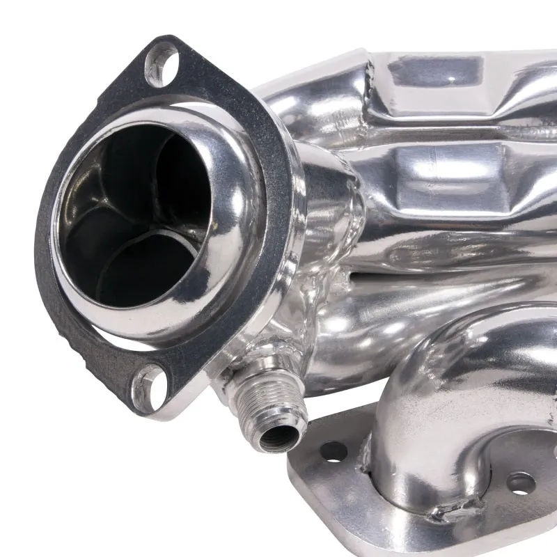 BBK Performance Tuned Length Shorty Headers - 1.75 in Primary - Stock Collector Flange - Metallic Ceramic - Ford Modular - Ford Mustang 1996-2004 - Pair