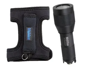 BigBlue 450 Lumen Mini Dive Light with Glove & Batteries and Tail Switch