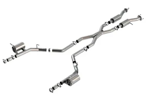 Borla S-Type Cat-Back Exhaust System (Reuses OEM Tips): Dodge Durango 6.2L Hellcat 2021 - 2024