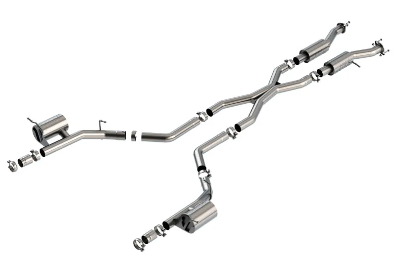 Borla S-Type Cat-Back Exhaust System (Reuses OEM Tips): Dodge Durango 6.2L Hellcat 2021 - 2024