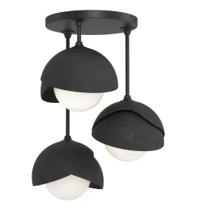Brooklyn 15 in. 3 Lights Semi flush Mount Light Black finish