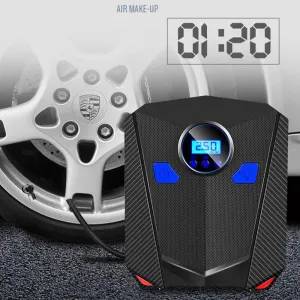 Car Digital Tire Inflator 12V Motor Portable Air Compressor Pump 150-Car Tire Inflator