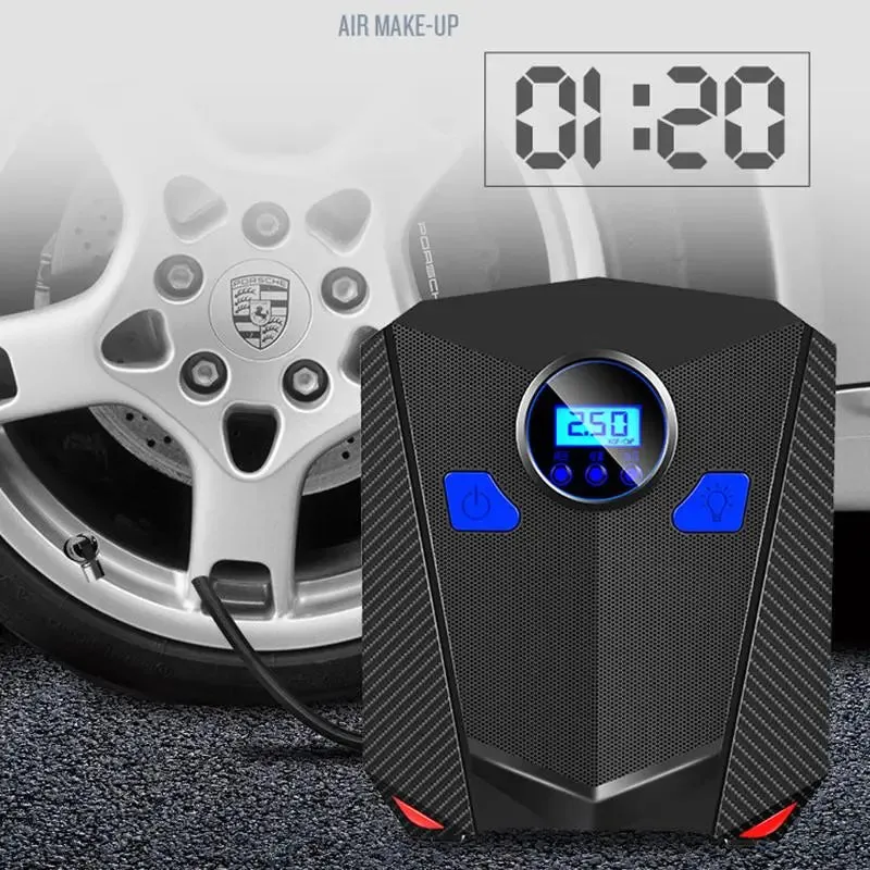 Car Digital Tire Inflator 12V Motor Portable Air Compressor Pump 150-Car Tire Inflator