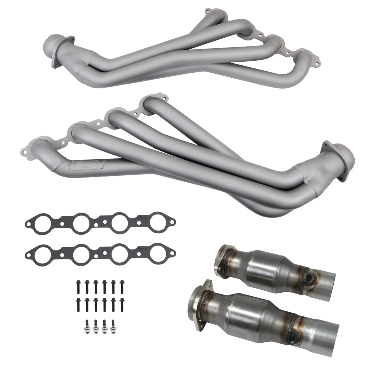 Chevrolet Camaro SS 6.2 LT1 1-7/8 Long Tube Exhaust Header &amp; Mid Pipe Kit 16-24 - Titanium Ceramic