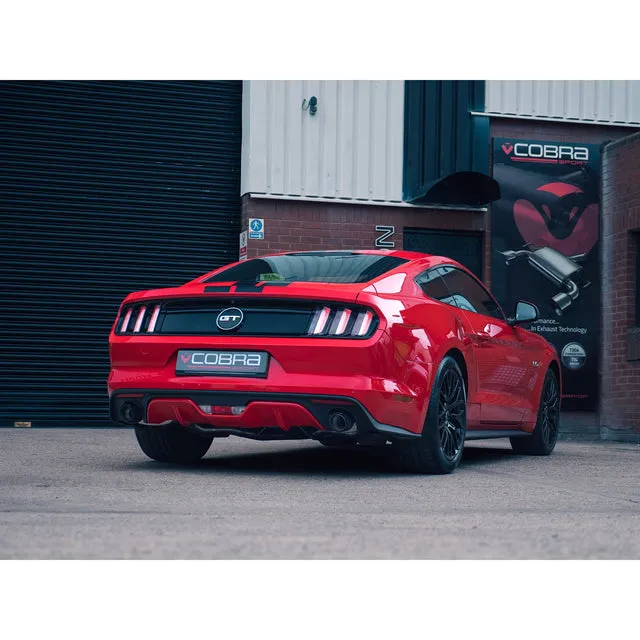 Cobra Exhausts - Ford Mustang 2.3 EcoBoost Convertible (2015-18) 2.5" Venom Box Delete Axle Back Performance Exhaust