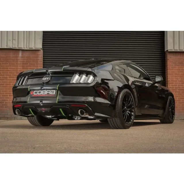 Cobra Exhausts - Ford Mustang 2.3 EcoBoost Convertible (2015-18) 2.5" Venom Box Delete Axle Back Performance Exhaust