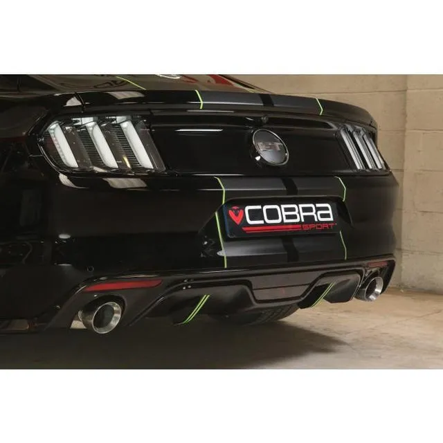 Cobra Exhausts - Ford Mustang 2.3 EcoBoost Convertible (2015-18) 2.5" Venom Box Delete Axle Back Performance Exhaust