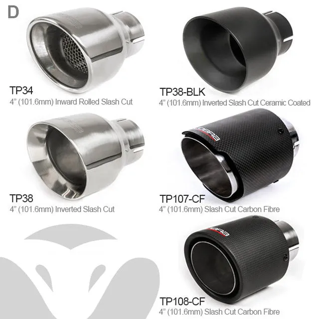 Cobra Exhausts - Ford Mustang 2.3 EcoBoost Convertible (2015-18) 2.5" Venom Box Delete Axle Back Performance Exhaust