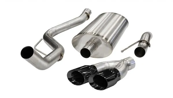 Corsa SPORT 3.0" Single Side Exit Cat-Back Exhaust System w/ Twin 4.0" Tips - 2011-2014 Raptor