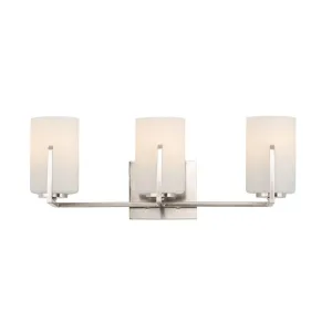 Dart 21 in. 3 Lights Vanity Light Satin Nickel Finish