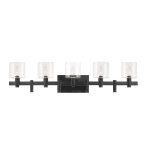 Decato 38 in. 5 Lights Vanity Light black Finish