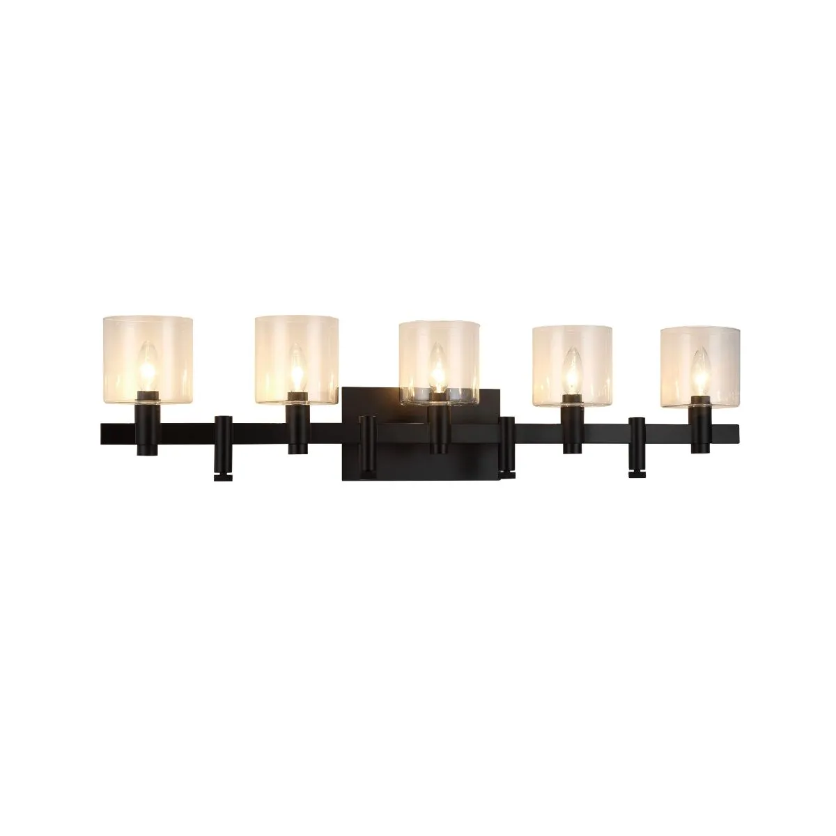 Decato 38 in. 5 Lights Vanity Light black Finish