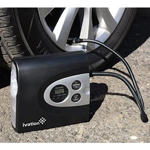 Digital Tire Inflator - Electric 12V DC Portable Auto Air Compressor