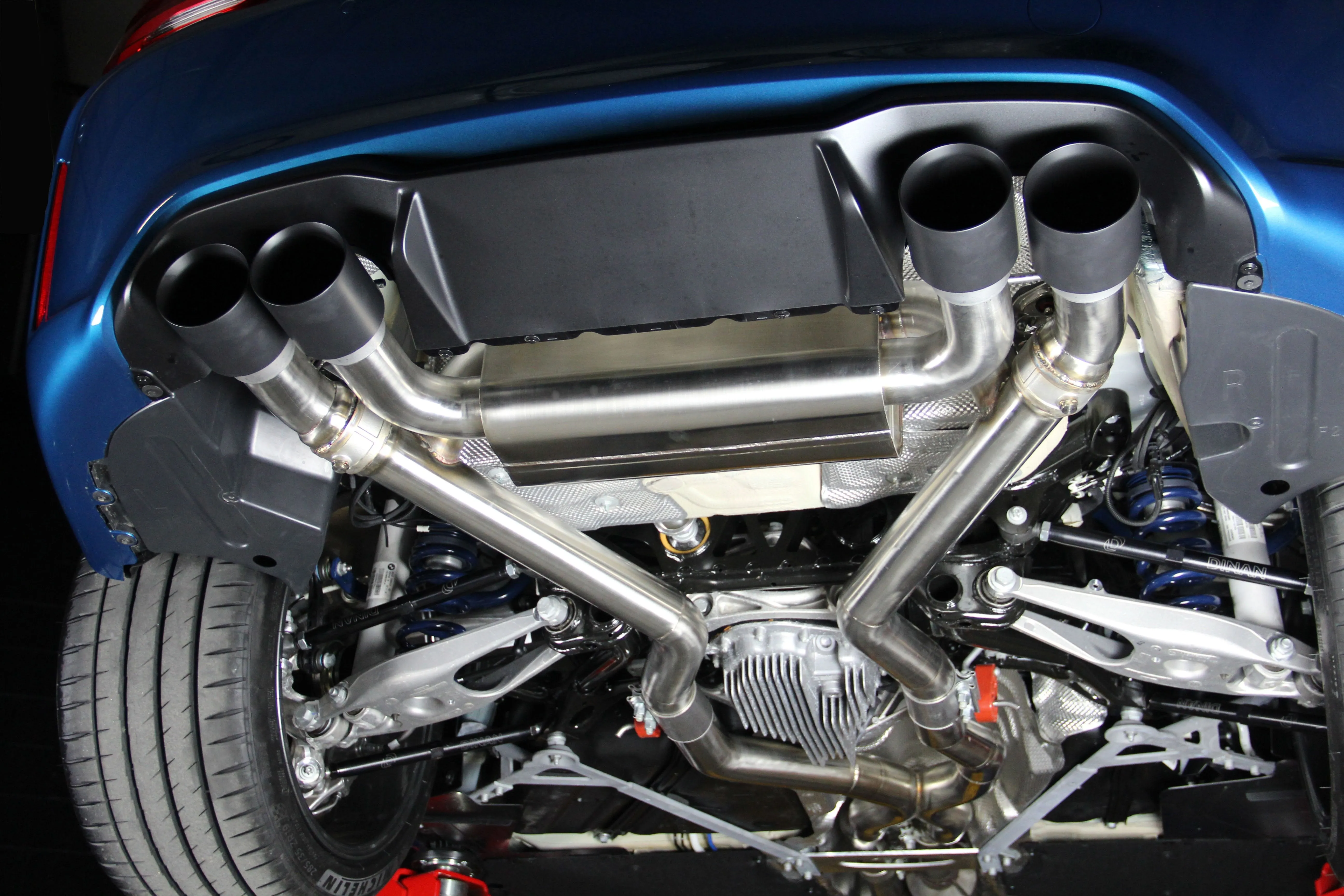 DINAN FREE FLOW AXLE-BACK EXHAUST & X-PIPE - 2019-2021 BMW M2C