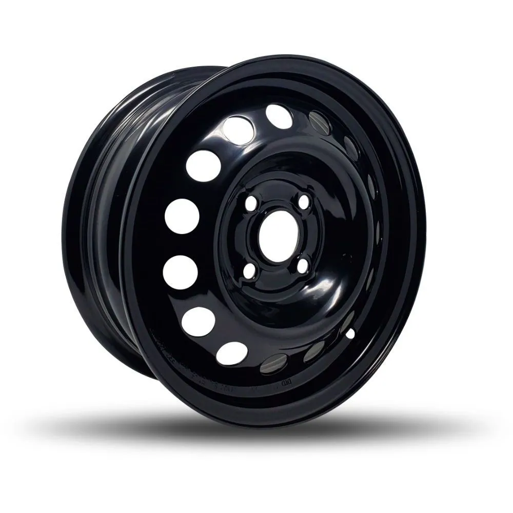DTD Black Steel Wheels 14X5.5 4X100 ET 55mm 54.1mm Hub