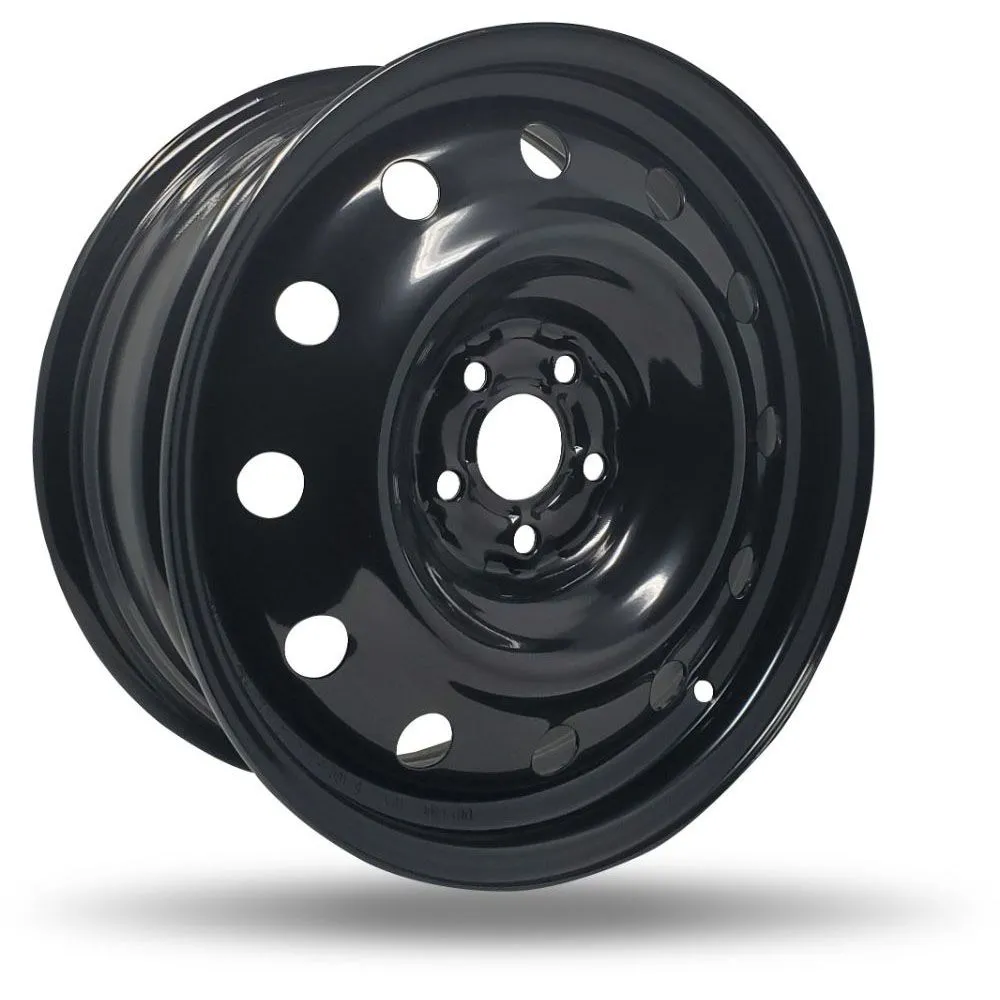 DTD Black Steel Wheels 16X6.5 5X100 ET 135mm 57.1mm Hub