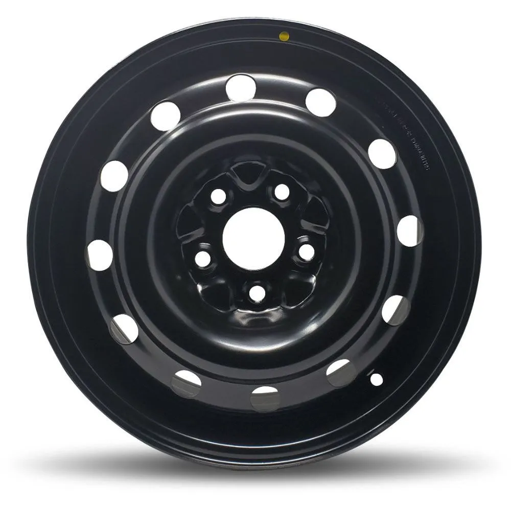 DTD Black Steel Wheels 16X6.5 5X114.3 ET 42mm 64.1mm Hub
