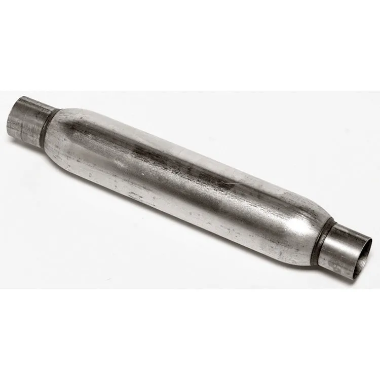 DynoMax Race Series Bullet Muffler - 2-1/2 in Center Inlet - 2-1/2 in Center Outlet - 18 x 4 in Round Body - 24-1/2 in Long