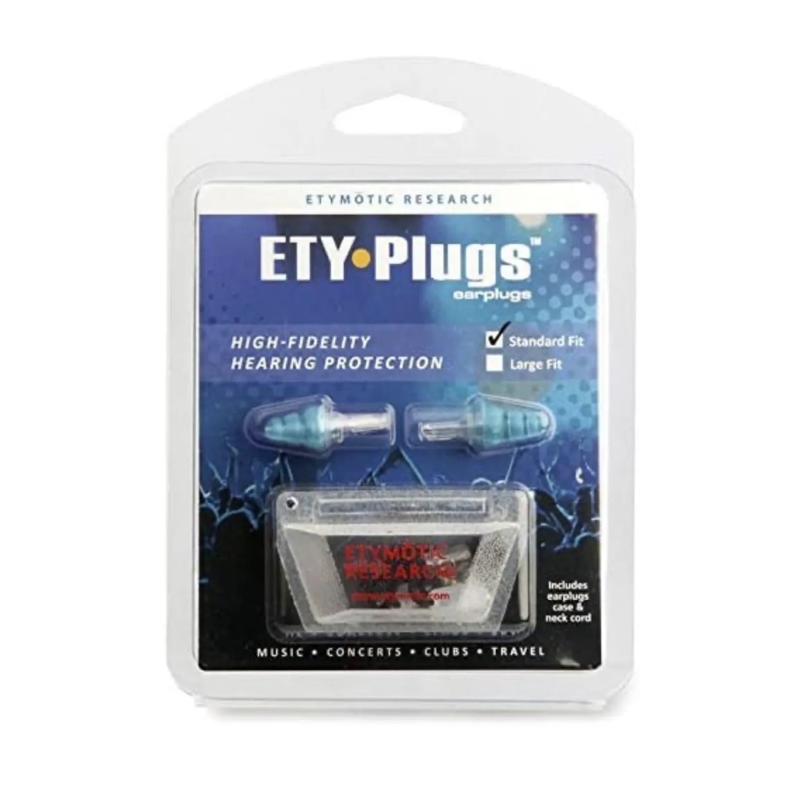 Etymotic Research ER20 Ear Plugs - 1 Pair, Standard Fit - High Fidelity Noise Reduction