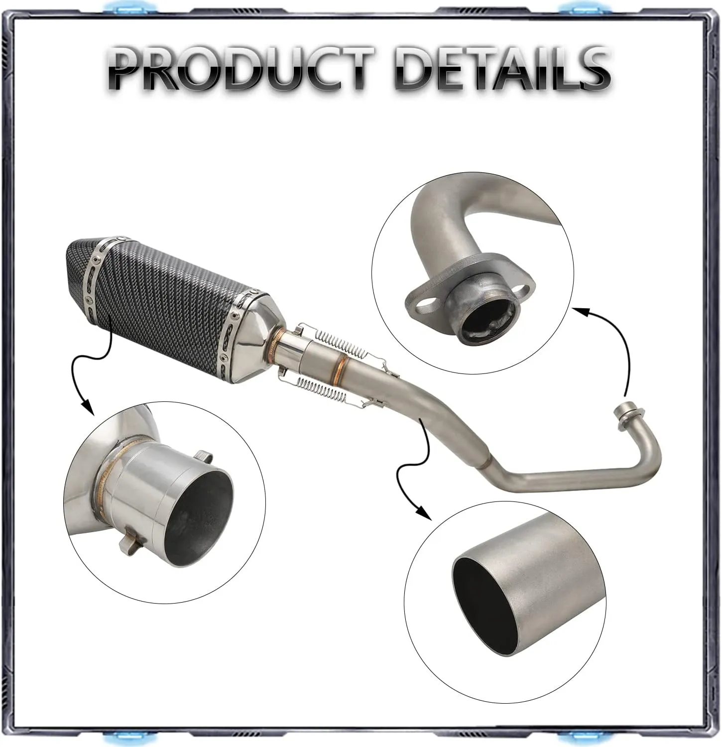 Exhaust Muffler For HONDA Grom MSX125