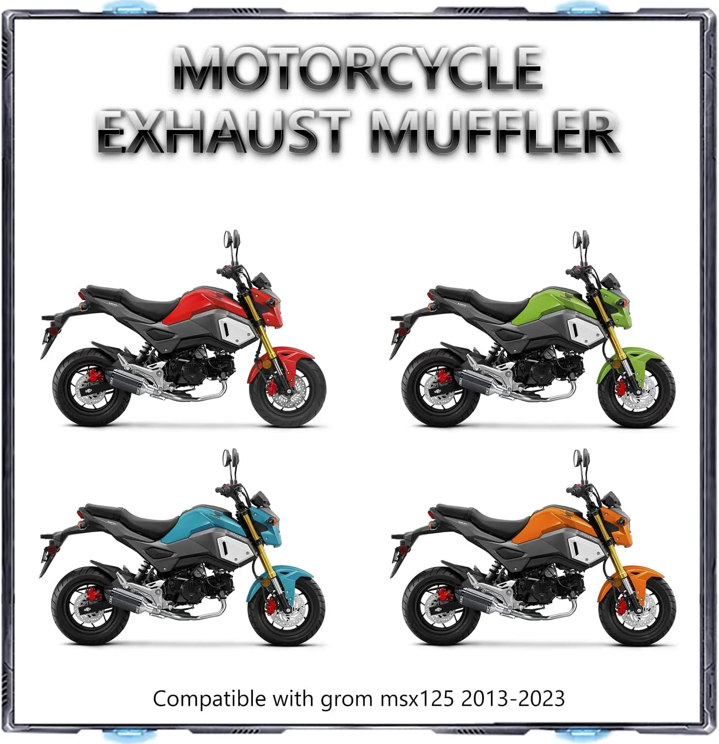 Exhaust Muffler For HONDA Grom MSX125