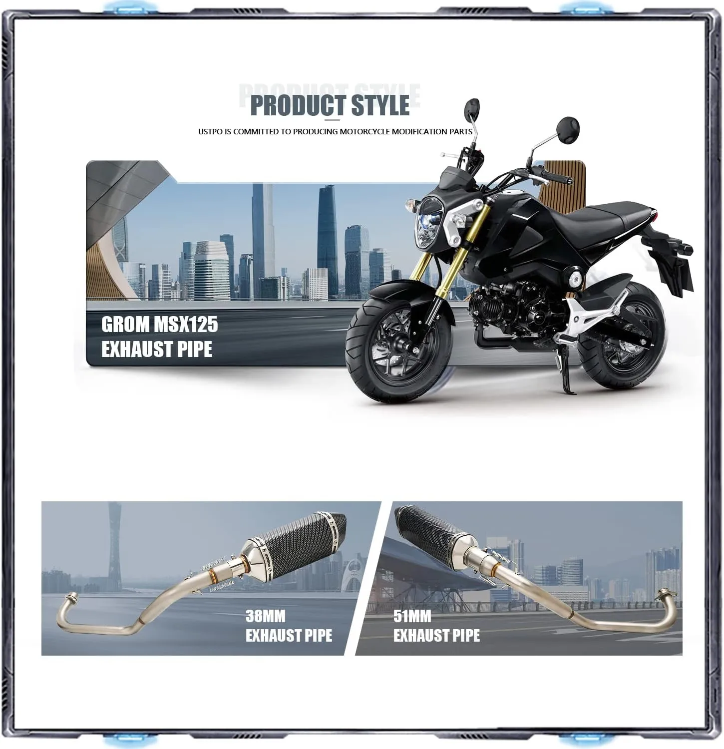 Exhaust Muffler For HONDA Grom MSX125