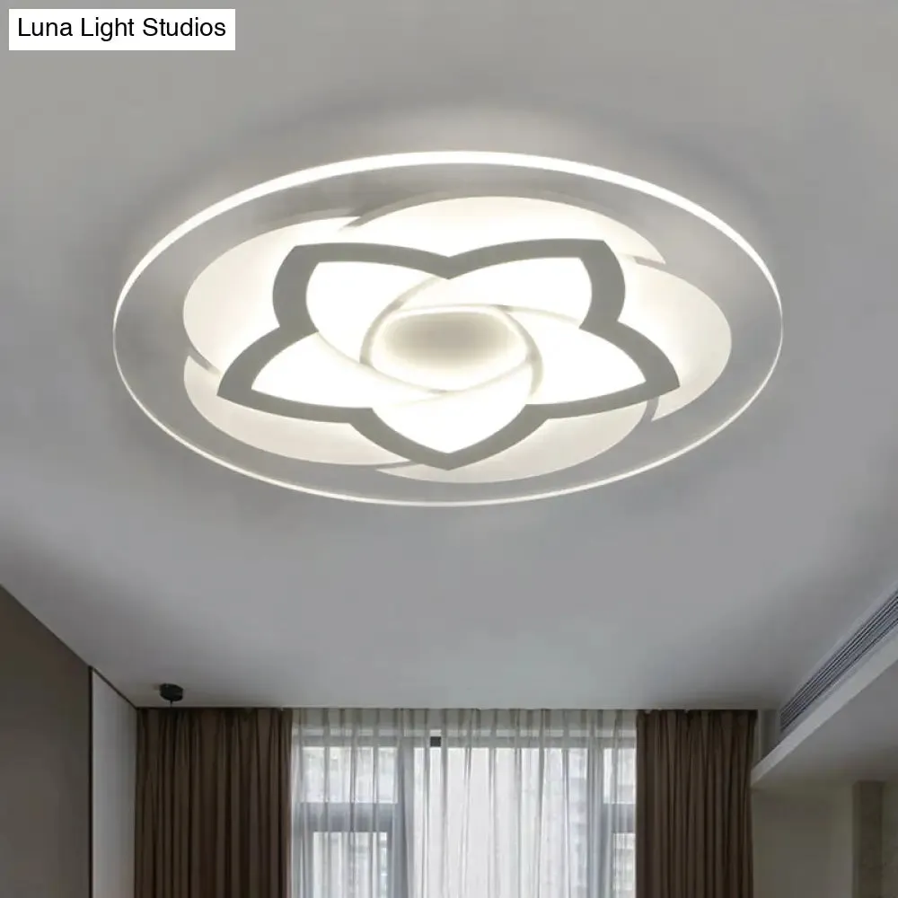 Flower Flush Light Modern Acrylic Ultra Thin LED Ceiling Light - Ideal for Bedroom - 16"/19.5"/23.5"/29.5" W