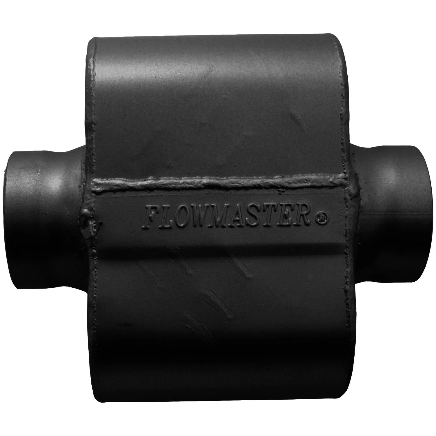 Flowmaster 10 Series Delta Force ASA Spec Muffler - 3.5" Center Inlet, 3.5" Center Outlet - Aggressive Sound - 6.25" x 9.75" x 4.00"