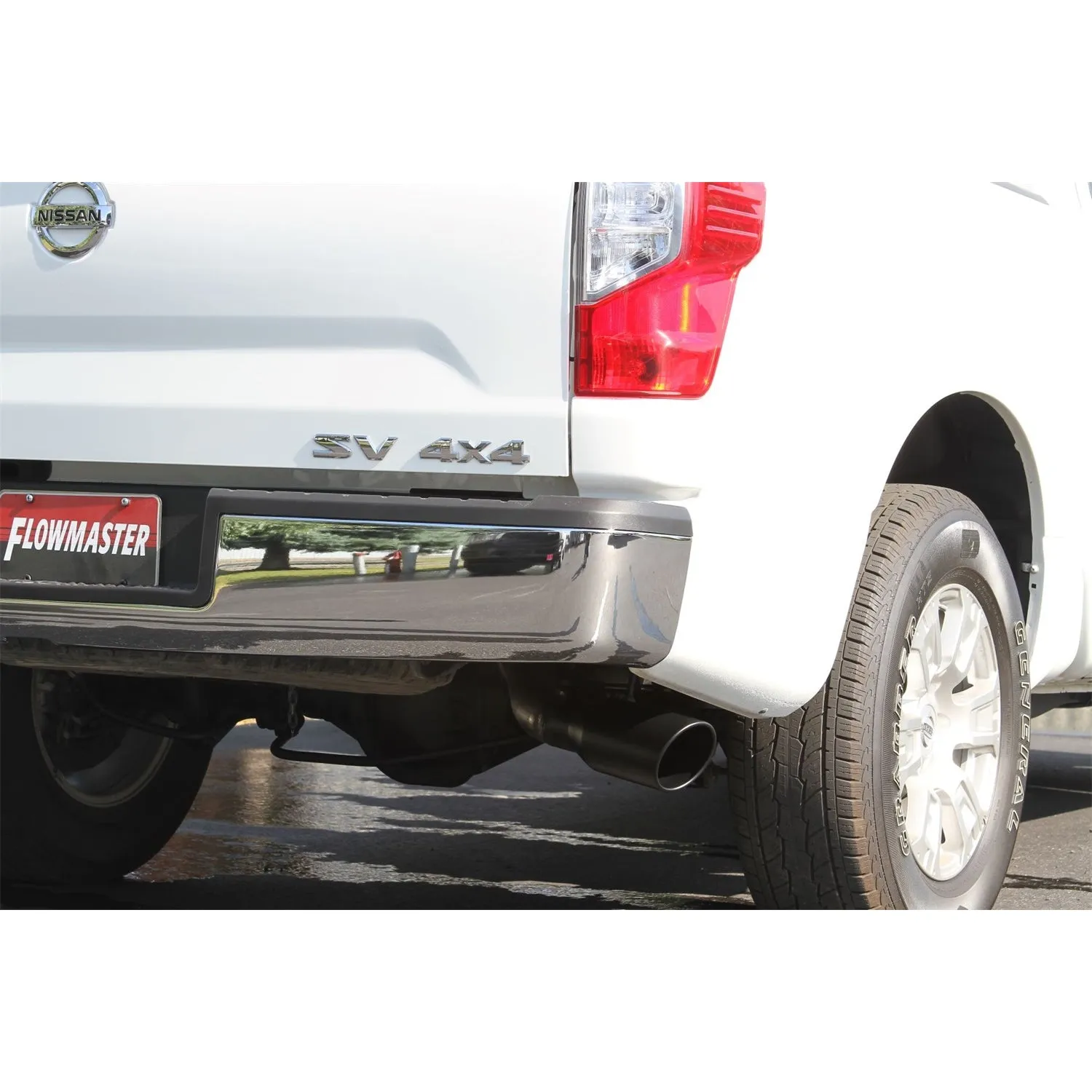 Flowmaster FlowFx Exhaust System - Cat-Back - 3" Diameter - Single Side Exit - 4-1/2" Black Ceramic Tip - Stainless - 5.6 L