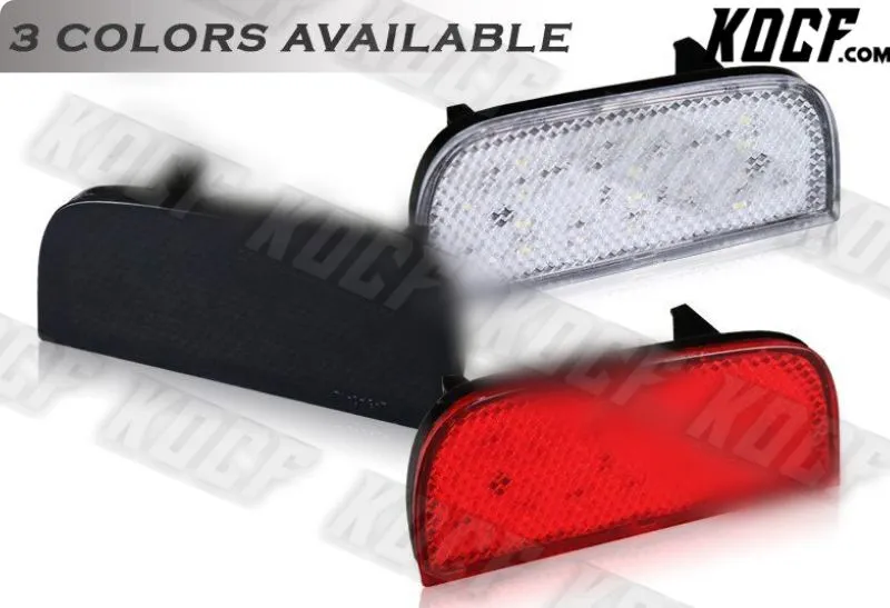 For 16-19 Honda Civic 10Th Red Lens 54-LED Rear Bumper Reflector Marker Lights