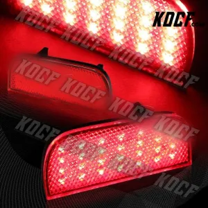 For 16-19 Honda Civic 10Th Red Lens 54-LED Rear Bumper Reflector Marker Lights
