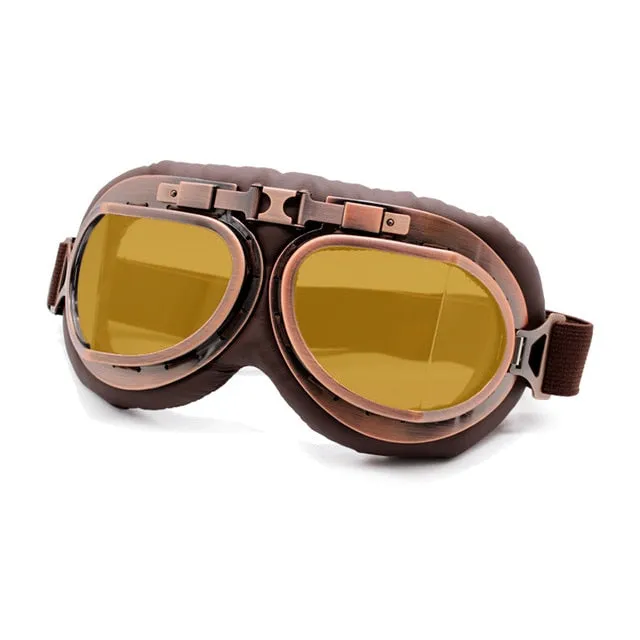 Goggles worn by the earliest aviators, motorcyclists and adventurers, customize a pair to suit your style!